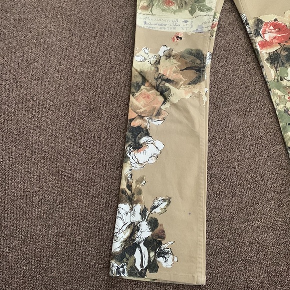 Roberto Cavalli Floral and letters Vintage Straight pants made in Italy - Picture 6 of 16